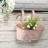 Kaemingk / Hanging planter for the Amalfi balcony 28 * 14 cm pink, metal