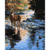 Опт-картина / Painting by numbers 40x50 Deer by the stream
