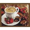 Опт-картина / Elmas mozaik 40x50, yuvarlak yapay elmaslar Bir fincan kahve