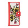 Clutch button mini combo "Sunflowers" red