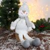 Зимнее волшебство / Soft toy "Snowman in a hat with circles-long legs"