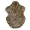 Kaemingk / Tappeto decorativo in pelliccia Olaf 55 * 38 cm marrone
