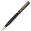 Cadeau stylo à bille Pierre Cardin "Eco", corps noir mat, laiton, détails dorés, bleu