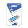 SMARTBUY / 8 GB Flash Drive, V-Cut, USB 2.0, Metal Case, Blue