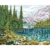 Опт-картина / Kreuzstich Bergsee