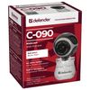DEFENDER / Webcam C-090, 0.3 MP, microphone, USB 2.0, adjustable mount, black