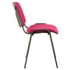 BRABIX "Iso CF-005" staff and visitors chair, black frame, burgundy fabric