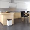 Waste bin Hailo Öko duo Plus M 2 * 9 l., Steel, white