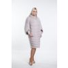 Knee-length mink fur coat