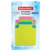 BRAUBERG / Self-adhesive block-separator (stickers) NEON, 70x70 mm, 4 colors x 25 sheets