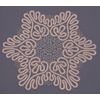 Снежинка / Snowflake / Round lace doily with decorative ornament