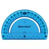 Set the drawing medium flexible BRAUBERG "FLEX" (ruler 20 cm, a triangle, a protractor), assorted
