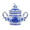 Гжельский Фарфоровый завод / Sugar bowl Dove bird author's painting