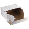 Archival box with flap A4 (260х325 mm) 150 mm up to 1400 sheets, micro corrugated Board, WHITE, STAFF