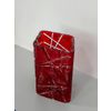 Гусевской Хрустальный завод / Crystal vase for flowers "Meschera" low red