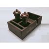 РосХозДом / RoskhozDom / Wooden stand for napkins and spices with wenge specialties