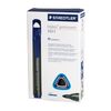 Marcador permanente STAEDTLER (Alemanha) "Triplus", AZUL, triangular, ponta redonda, 2 mm
