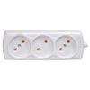 RADIST / Extension P16-010, 3 sockets without grounding, 10 m, 2x0, 75 mm, 1300 W, white