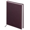 Agenda senza data A5 (138x213 mm) BRAUBERG "Favorite", pelle martellata, 160 fogli, bordeaux