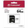 TRANSCEND / microSDXC memory card 64 GB UHS-I U1, 95 Mb / s (class 10), adapter