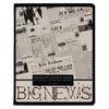 Альт / Notebook A5 48 l. bracket, cage, glossy varnish, "Newspaper" / 10 pcs.