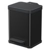 Waste bin Hailo Öko duo Plus M 2 * 9 l., Steel, black