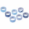 ОСТРОВ СОКРОВИЩ / Decor WASHI Tapes SHADES BLUE, 15 mm x 3 m, 7 colors, rice paper