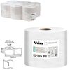 VEIRO / BASIC paper towels, 1-ply, natural color with a central hood 300 m (System M2), SET of 6 rolls