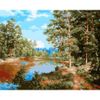Опт-картина / Tranh theo số 40x50 Cây thông trên bờ