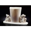 Тобольская фабрика художественных косторезных изделий / Tobolsk factory of art bone-carving products / Vase "Bears"