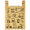 Bags "undershirt", SET 50 pcs., 44x18x68 cm, HDPE, "Electron", YELLOW, 25 microns