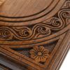 GamesDealer / Backgammon geschnitzt "Hexagonal Pattern", Haleyan