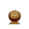 Гусевской Хрустальный завод / Crystal vase for flowers "Razotsvet" medium amber