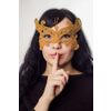 Lace mask "moth" gold