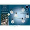 Kaemingk / Satellite light string, 10 lights, warm white micro LED, 4.5 m, black PVC, connectable, IP44