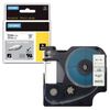 DYMO Rhino Label Printer Cartridge 12mm x 1.5m Heat Shrink Tubing Black Font White Tubing