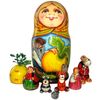 Мастерская подарков / Gift workshop / Matryoshka theater: fairy tale "Turnip", height 16 cm