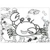Coloring by numbers A4, ONLANDIA "IN the OCEAN", WITH WAX CRAYONS, 4 pics