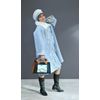 Kudelka / Felted demi-season coat "Sounds of the North" merino wool