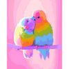 Опт-картина / Peinture par numéros 40x50 Oiseaux délicats