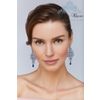 Lace earrings "Lyudmila" gray