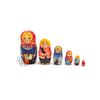 Семеновская роспись / Russian woman - booklet matryoshka, 10 dolls - booklet No. 14 "Cats-2"