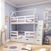 Dreams Store / Classic bunk bed-lodge + white with chest of drawers