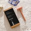 Reusable metal razor + 10 blades