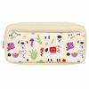 Pencil case-cosmetic bag INLANDIA, 2 branches, soft, "Lama", beige, 20х6х9 cm
