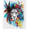 Опт-картина / Tranh theo số CAKADU 40x50 Sư tử bằng hoa