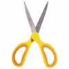 Scissors BRAUBERG "Extra" 155 mm, classic shape, ribbed rubber inserts, orange-yellow