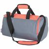 ЮНЛАНДИЯ / Sports bag with a compartment for shoes, 40x22x20 cm, gray / peach