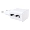 RED LINE / Charger mains (220 V) NT-2A, cable for IPhone (iPad) 1 m, 2 USB ports, output current 2.1 A, white