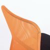 Armchair compact BRABIX "Smart MG-313", without armrests, combined, black / orange